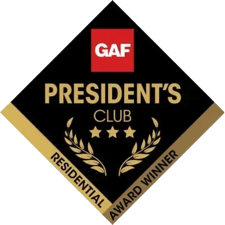 GAF Presidents Club 3 Star Residential Award Winner Badge