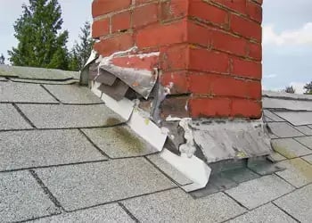 Really Damaged Chimney Flashing