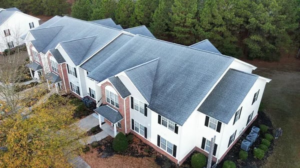 Commercial reroof project at Austin Ridge Cir