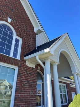 New gutter installation at Village Glen Way in Dunn, North Carolina