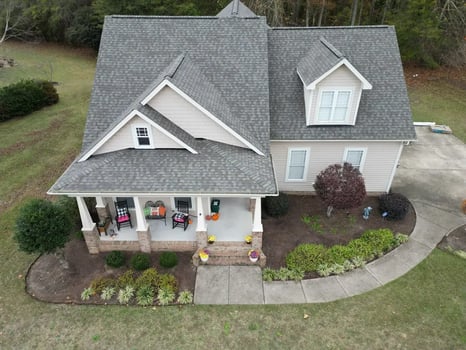 Weathered Wood CertainTeed Landmark shingles on a home on Ferris Cir in Angier
