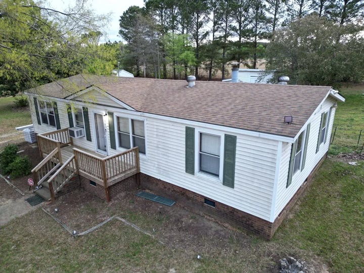 Completed roof replacement on a home on Hobson Rd in Dunn