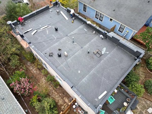 Completed GAF Timberline HDZ roof replacement at Alabama Ave, Durham NC