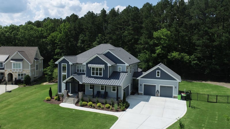 Completed roof replacement on a home in Durham, NC