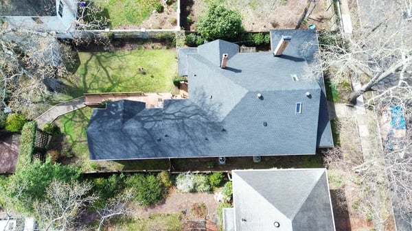 Completed GAF Timberline HDZ Charcoal roof replacement at Park Dr, Raleigh NC