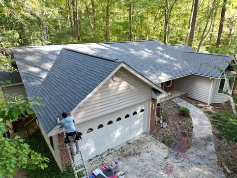 Pewter Gray GAF Timberline HDZ shingles on a home on Still Turn in Sanford