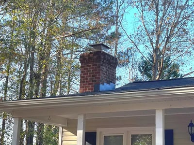 a chimney with good flashing