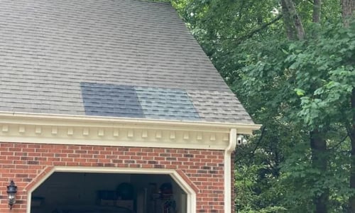 patches of shingles installed