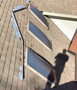 improperly installed skylight