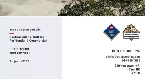 Roofing contractor licensing and certification documents