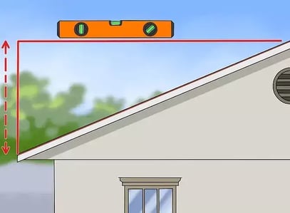 measuring roof pitch