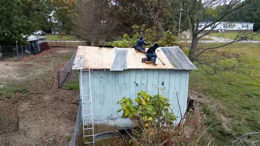 metal roof tear off
