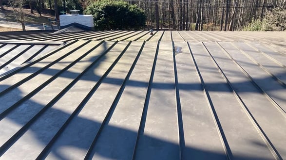 Older standing seam metal roof still in good condition