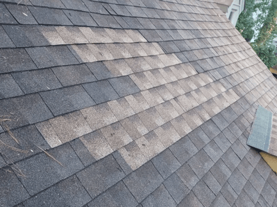 patched shingles