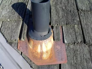 rusted flashing