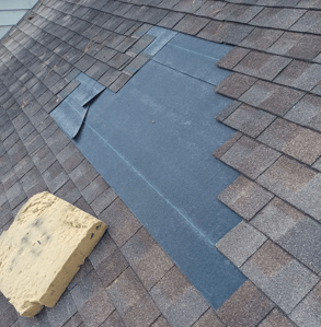 torn off shingles