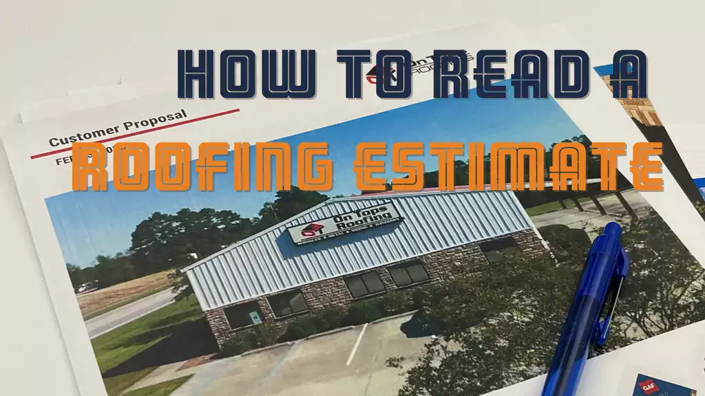 How to Read a Roofing Estimate