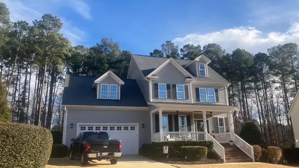 Roof repair project in Apex NC