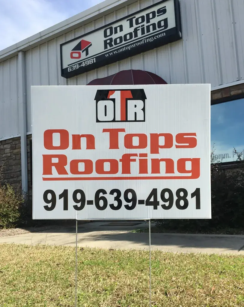 The original On Tops Roofing logo from the early years of the company