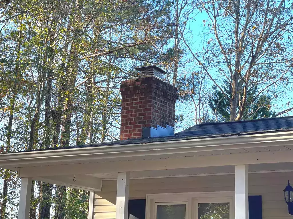 a chimney with good flashing