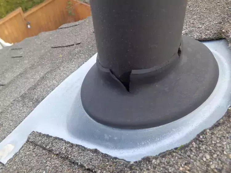 cracked pipe boot
