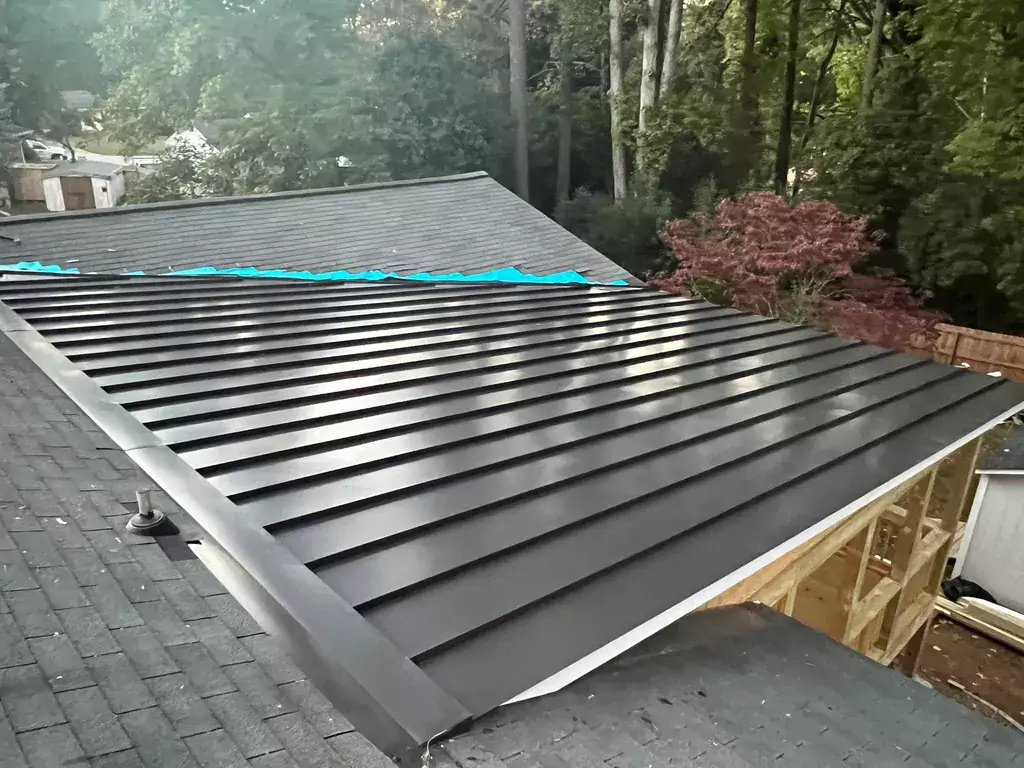 metal flat roof