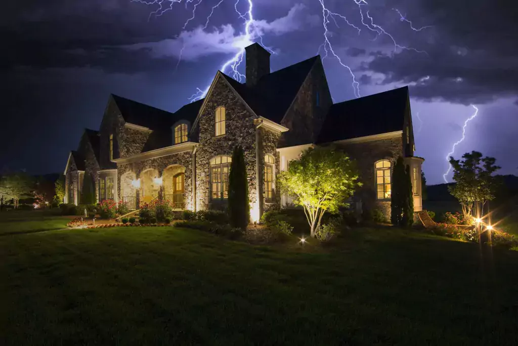 A storm in a house